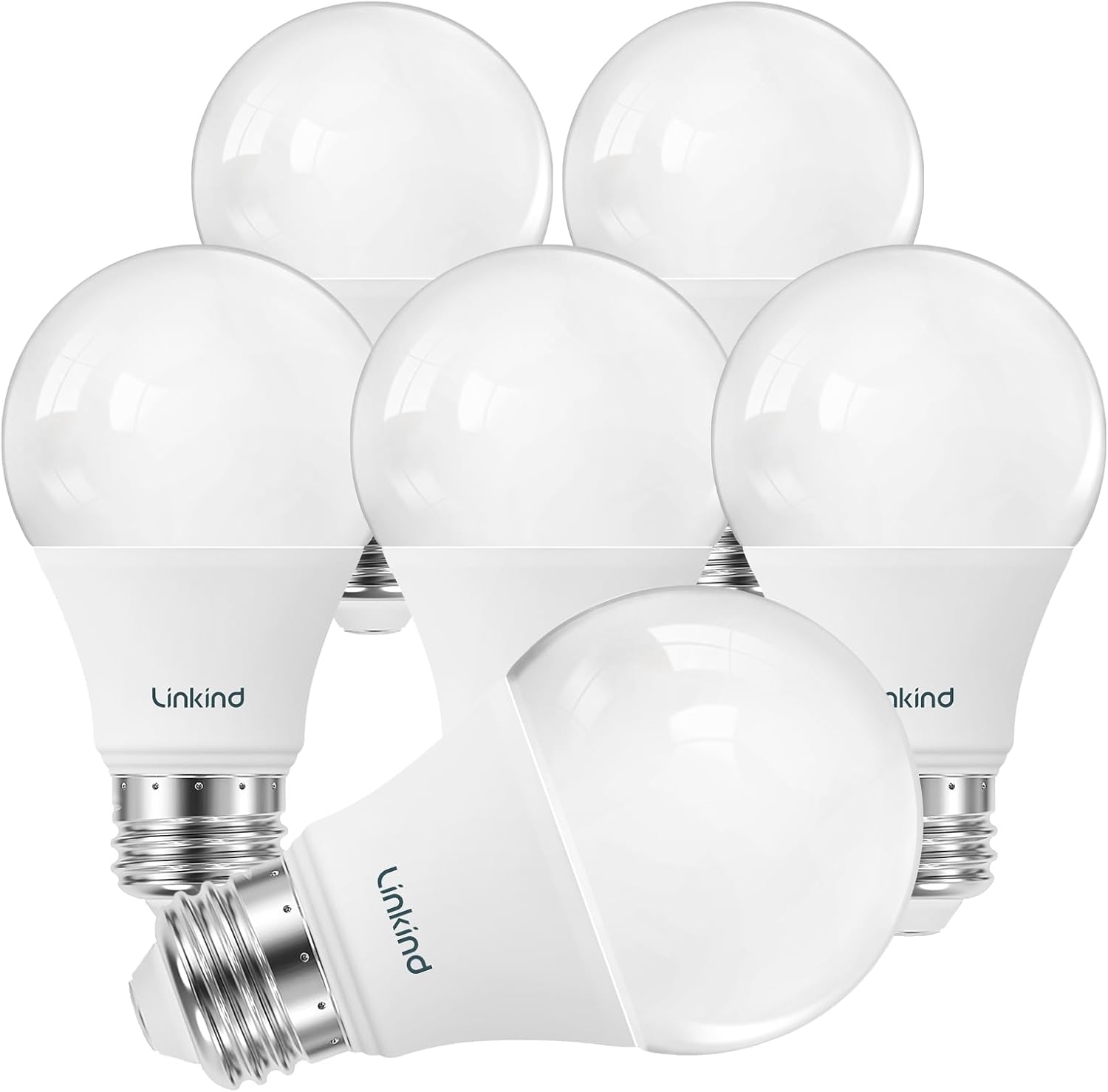 Linkind A19 LED Bulbs 6-Pack